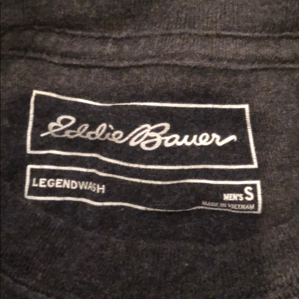 3 Eddie Bauer Plain Long Sleeve T-Shirts - Picture 3 of 7